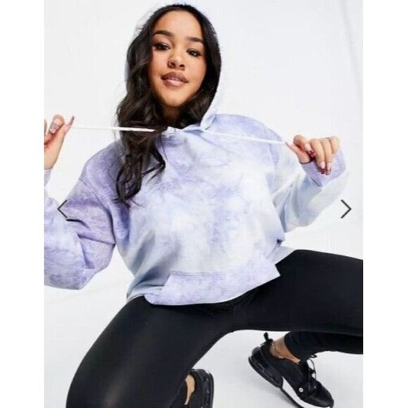 Nike Icon Clash Women's Pullover Training Hoodie Tie Dye Blue DQ1140‎ Size Large - Picture 1 of 13